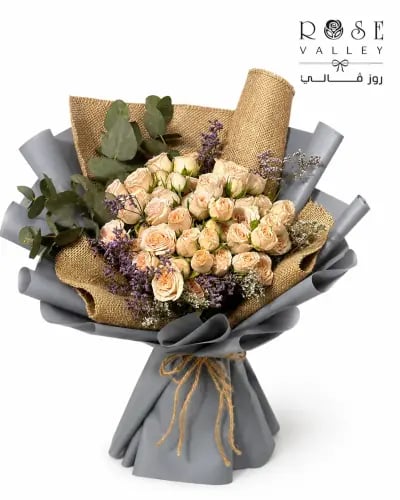 باقة بيبي روز مع تغليف دبل