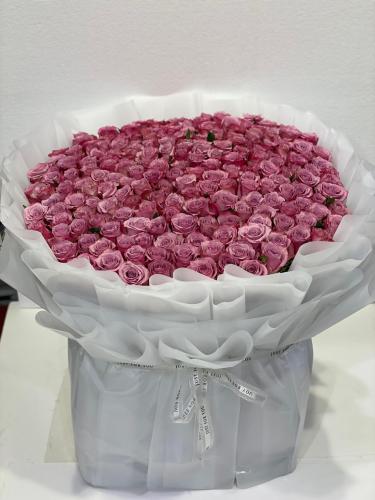 باقة 200 وردة جوري موف دبل