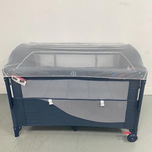 سرير ومحبس أطفال دورين قابل للطي