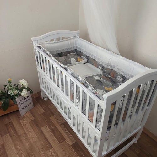 بكج اقتصادي سرير اطفال مع طقم مفرش السرير+مرتبة