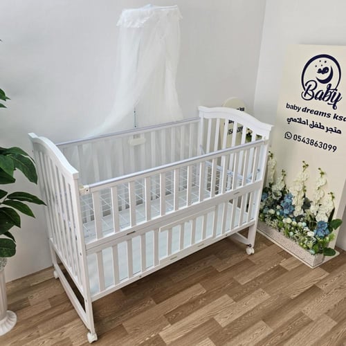 سرير اطفال خشبي مقاس 120*60-مرتبة سرير اطفال