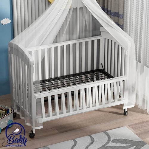 سرير خشبي للأطفال المواليد 3ارتفاعات