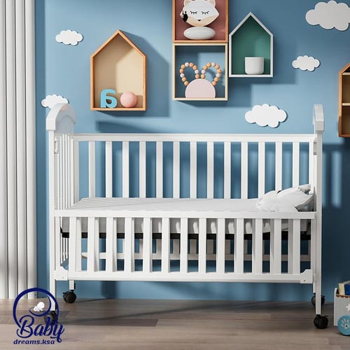 سرير خشبي للأطفال المواليد 3ارتفاعات