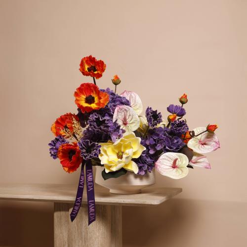 Anthurium & Magnolia Harmony vase