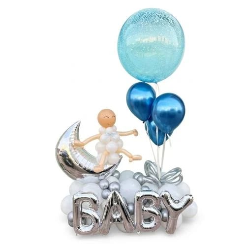 Pearl Baby Blue Arrangement