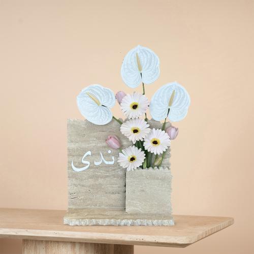 رخاميات ورد صناعي