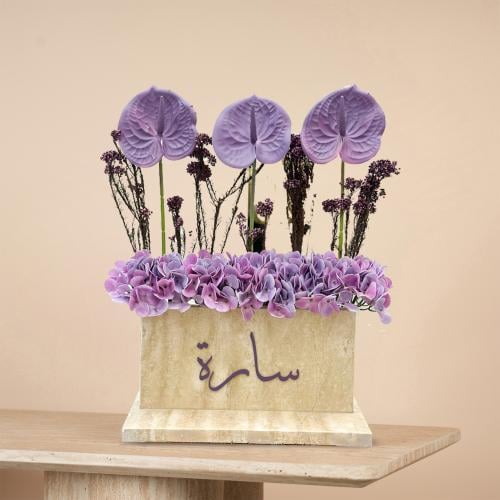 رخاميات ورد صناعي