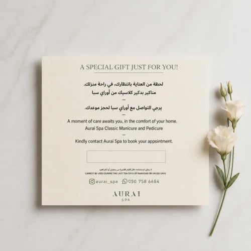 Classic Manicure and Pedicure from Aurai Spa