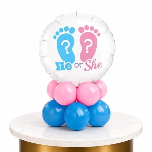 Gender reveal table stand