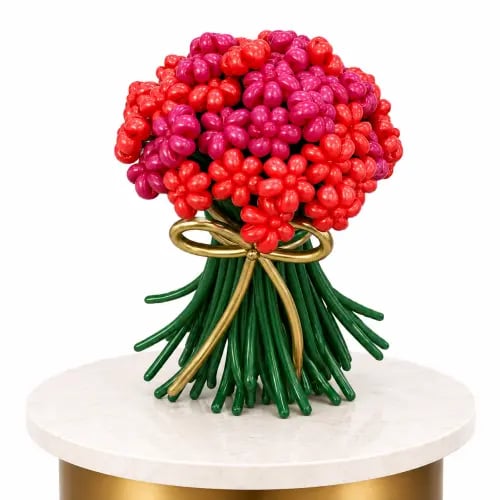 Love bouquet with balloons