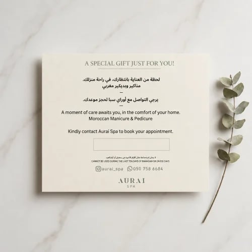 Moroccan manicure and pedicure from Aurai Spa