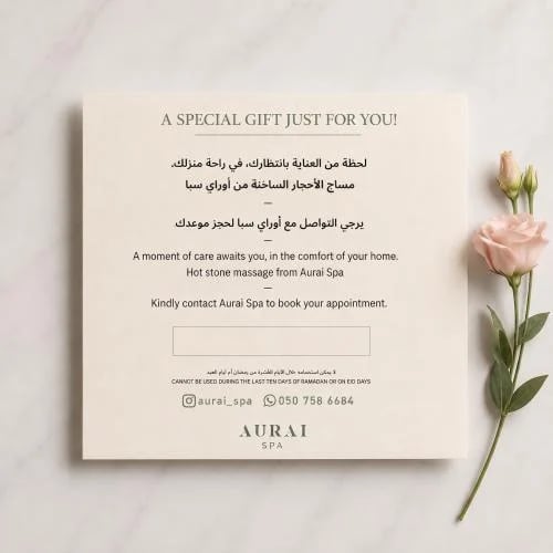 Hot stone massage from Aurai Spa