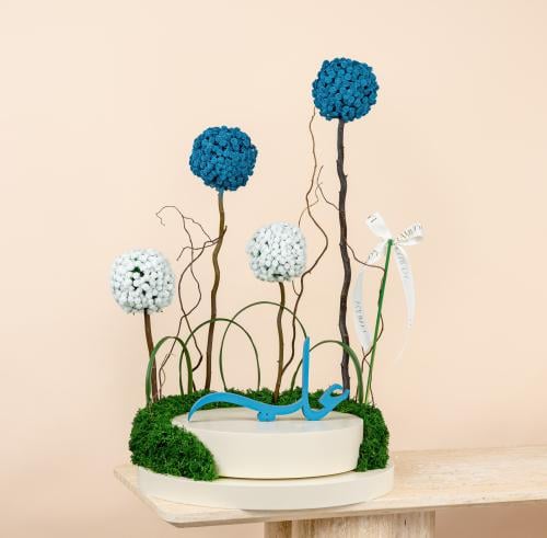 Ocean Blue Sphere Garden