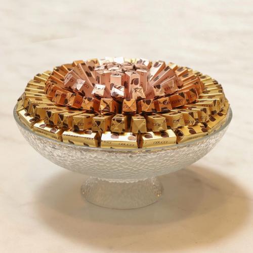 Abucci Glass tray wrapped crep