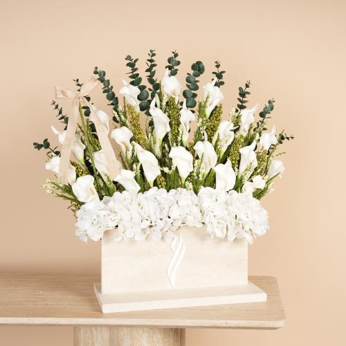 رخاميات ورد صناعي