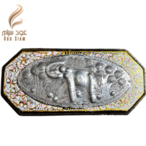 صندوق خشبي منقوش مضلع