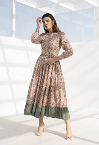 floral - فستان مناسبات كلوش