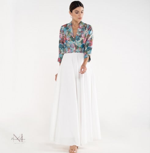 Floral X white