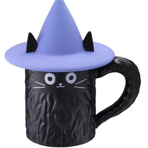 Starbuck Halloween black cat mug