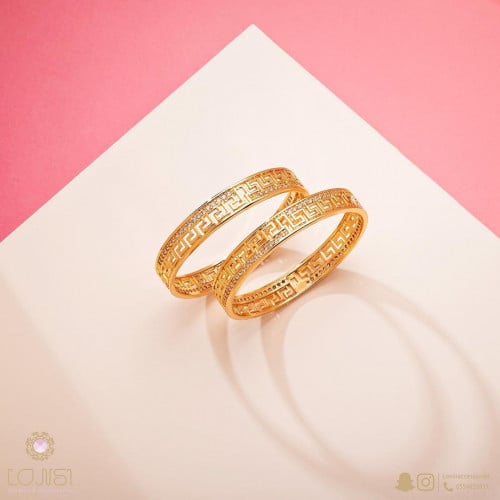 بناجر نسائي زركون مطلية