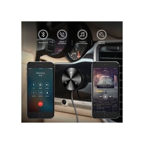 وصلة بلوتوث اوكي aukey مع شاحن سيارة