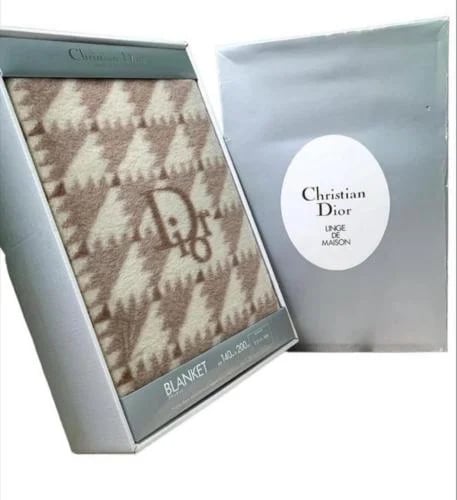 Christian Dior Linge De Maison Vintage Blanket