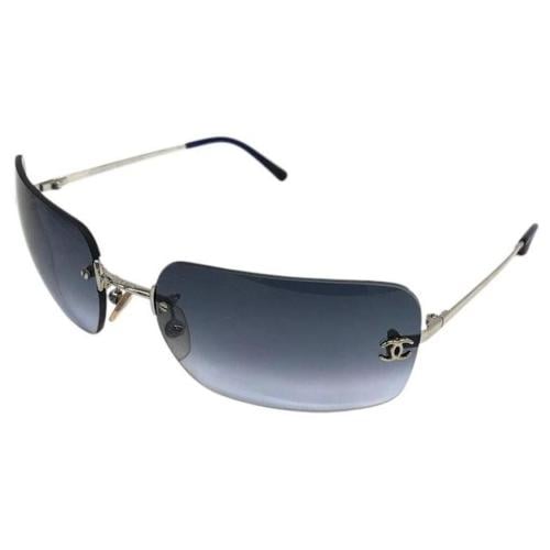 Chanel Rimless Sunglasses Navy
