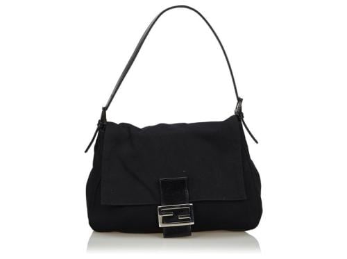 Fendi Cotton Mamma Baguette Shoulder Bag