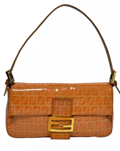 FENDI Mamma Baguette Shoulder Hand Bag Zucchino
