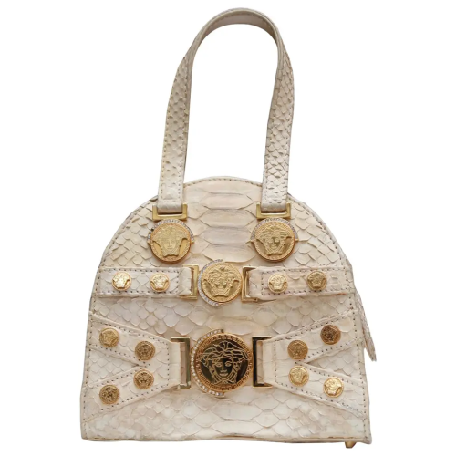 Versace Gianna Python leather Bag