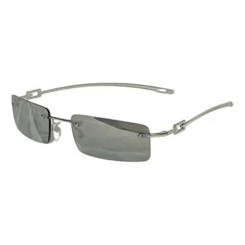 Gucci Vintage Sunglasses Silver Metal