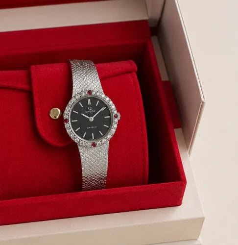 Omega Genève Diamond Vintage Watch