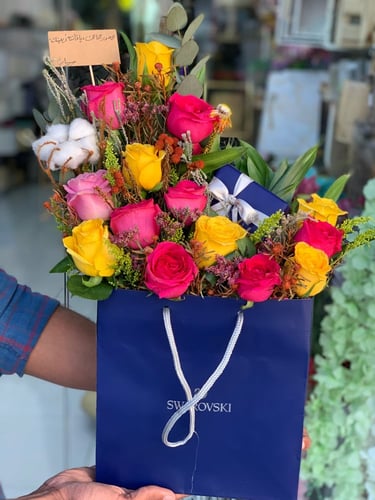 تنسيق مجموعه هدايا على كيس سواروفيسكي