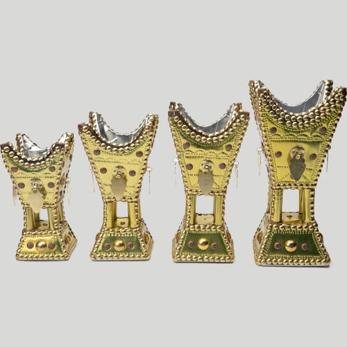 مجموعة مباخر تراثية ذهبي