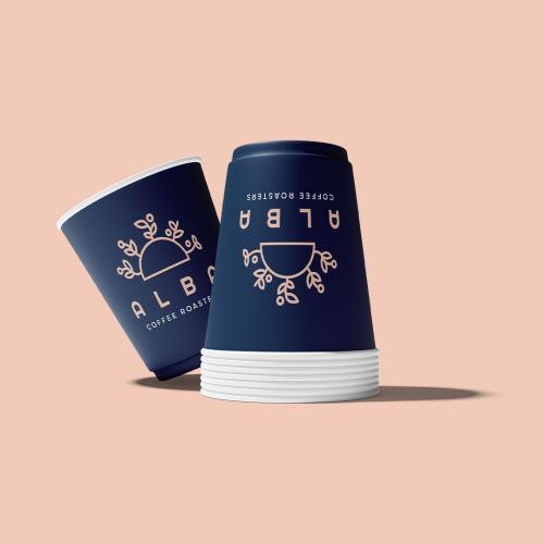 أكواب ورقية | ALBA Paper Cups 9oz with Lid