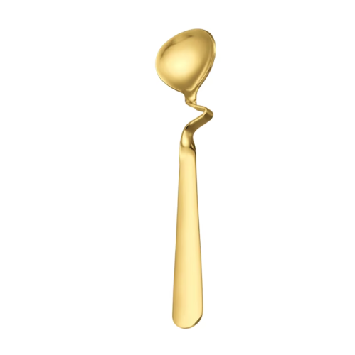 ملعقة اسبريسو ابداعية ذهبي - gold