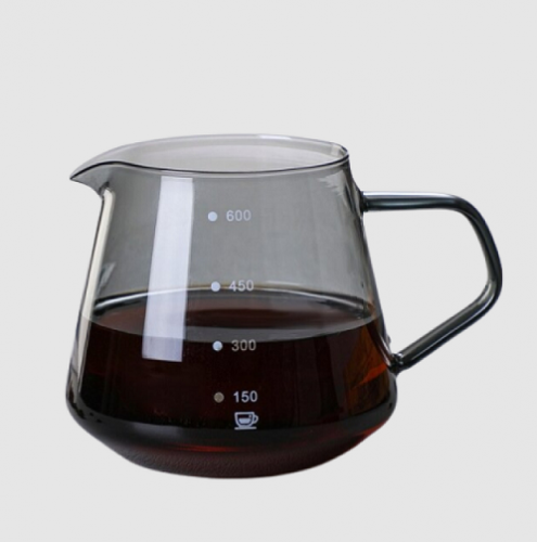 سيرفر V60 - زجاجي اسود داكن 600مل | V60 Server Bla...