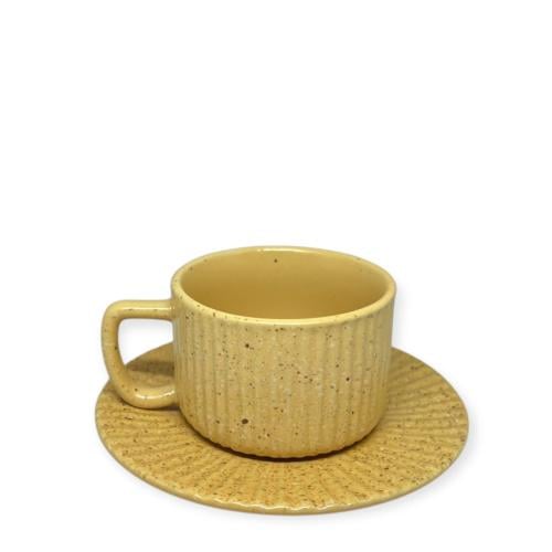 كوب سيراميك 80 مل Yellow Spotted