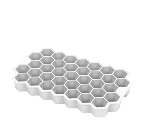 قالب ثلج سيليكون خلية -ابيض
