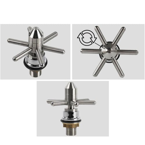 رينزر دوار بدون حوض مغسلة لشطف وتنظيف الاكواب وأدو...