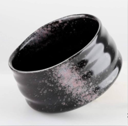 طقم أدوات تحضير الماتشا 4 قطع اسود لامع