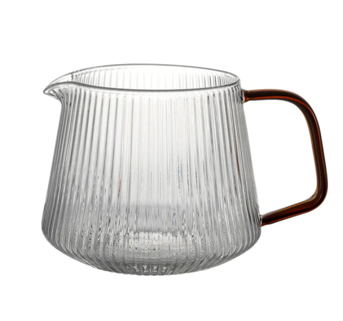 سيرفر V60 زجاج مخطط مقاس 01 | V60 Coffee Server
