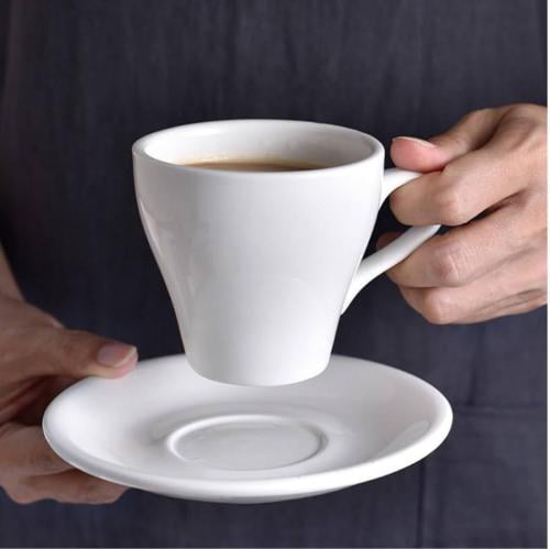 كوب فلات وايت 170ML سيراميك من Squalo - ابيض