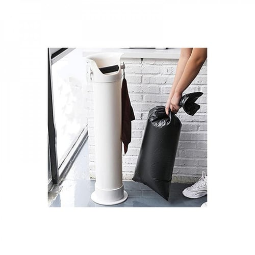 وعاء لتخلص من بقايا القهوة لون ابيض -ارتفاع86سم