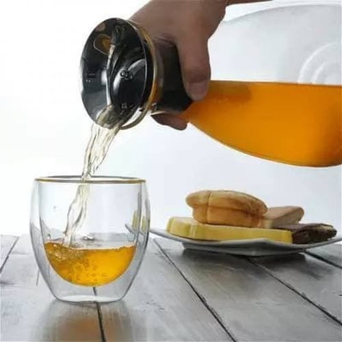 كوب بزجاج مدبول - 120مل