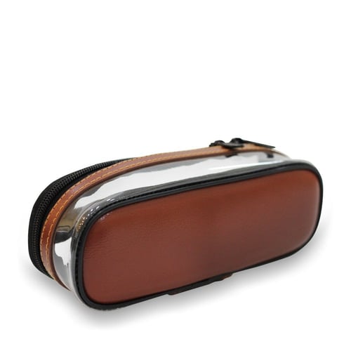 حافظة 12 فنجال شفاف بني