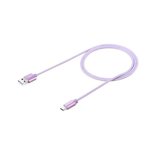 كيبل جلاكسي مايكرو wopow قماش بطول 1 متر اللون موف...