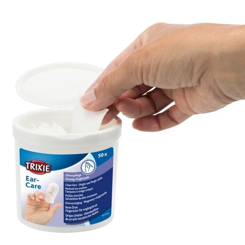 ضمادات الإصبع لتنظيف الأذن 50 قطعة للقطط و الكلاب
