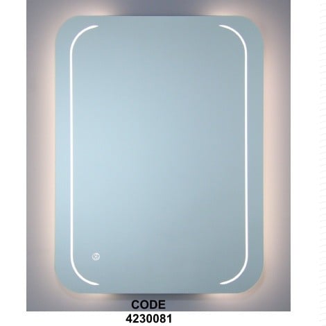 مرايا مع اضاءة للحمام مستطيله 60*80 سم