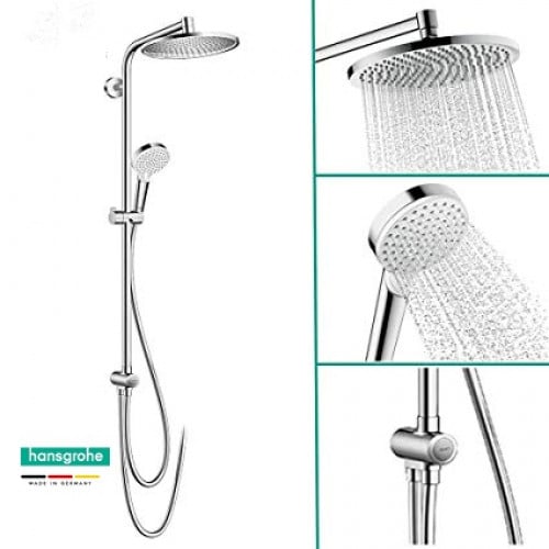 مسطرة دش هانز جروهي كاملة مع طاسة دائرية hansgrohe